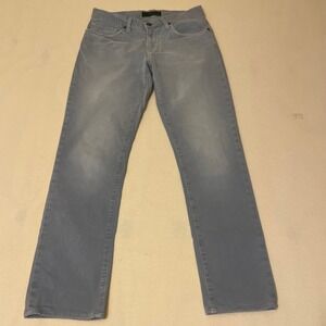 J Brand Mens Size 29 Tyler Slim Fit Jeans Thrashed Cylinder Grey Blue